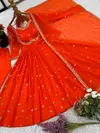 NSR 874 Heavy Faux Georgette With Heavy Embroidery And Sequance Work Top With Bottom Dupatta Wholesale Price In Surat